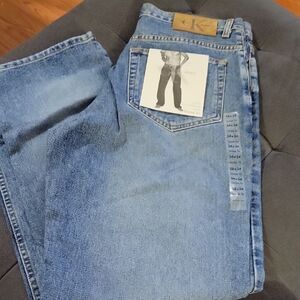 Calvin Klein Men's Relaxed Fit Light Blue Jeans